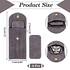 Rectangle Velvet Single Watch Storage Bag with Flip Cover LS-ABAG-WH0044-46A-2