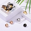 24Pcs 4 Colors Stainless Steel Stud Earring Findings STAS-ZZ0001-01A-4