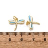 Brass Enamel Pendants FIND-I055-01G-01-3
