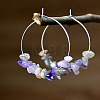 Alloy Hoop Earrings WGA158A-05-1