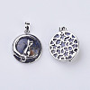 Natural Sodalite Kitten Pendants G-K234-D14-2