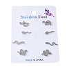 304 Stainless Steel Earring Sets EJEW-S248-03P-2