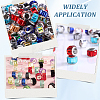 100Pcs Glass European Beads GLAA-SP0001-87-7