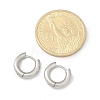 Frosted 304 Stainless Steel Huggie Hoop Earrings for Women EJEW-C096-32E-P-3