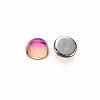 Transparent K9 Glass Cabochons GGLA-S053-8mm-111-3