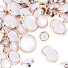 50Pcs 5 Styles Plastic Shank Buttons BUTT-TA0001-63-2