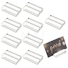 10Pcs Rectangle Acrylic Name Card Holder AJEW-GF0015-02-1