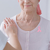 60Pcs Breast Cancer Awareness Pink Ribbon Enamel Pins JEWB-FH0001-27-6