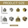 20Pcs 2 Styles 2 Colors Tibetan Style Alloy Pendant Bails FIND-YW0013-15-2
