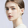 30Pcs 201 Stainless Steel Oval Stud Earring Findings STAS-BBC0010-07-6