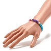 Column Beads Stretch Bracelet for Girl Women BJEW-JB07182-5