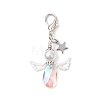 Angel Glass Pendant Decoration HJEW-MZ00174-02-1