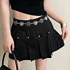 Boho Alloy Resin Blue Heart Flower Waist Chains WG5CDCC-01-3