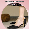   2 Pairs 2 Colors Women's Detachable ABS Plastic Imitation Pearl Beaded Shoe Laces for High Heels FIND-PH0007-46-5