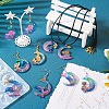  1Pc Animal with Moon Pendant Silicone Mold DIY-TA0005-89-7