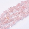 Natural Rose Quartz Stone Bead Strands X-G-R192-03-1