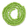 Opaque Solid Color Imitation Jade Glass Beads Strands EGLA-A044-P6mm-D30-2