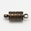 Brass Magnetic Clasps with Loops KK-MC028-AB-NF-1