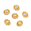6Pcs Brass Moonstone Multi-Strand Links FIND-YW0013-20-1