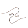 304 Stainless Steel Earring Hooks X-STAS-S111-005-1