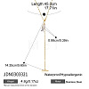 Ocean Natural Shell Fish Pendant 304 Stainless Steel Chain Lariat Necklaces with OT Clasps for Women WGCFF8B-01-2