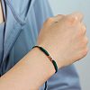 5Pcs Multicolor Stylish Unisex Round Brass Bead Braided Bracelet Sets OJ1564-1-3