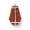 Natural Red Jasper Pendants STAS-E050-01P-04-2