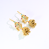 Vintage Ethnic Bell Brass Hoop Earrings LS-VD5879-5