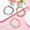 3Pcs 3 Style Natural Mixed Gemstone Chips Beaded Stretch Bracelets Set for Women BJEW-FZ00006-1