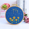 Flower & Constellation Pattern 3D Bead Embroidery Starter Kits DIY-P077-085-1