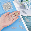 50Pcs 201 Stainless Steel Filigree Pendants STAS-UN0058-06-4