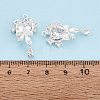 Valentine's Day Brass Micro Pave Clear Cubic Zirconia Pendants KK-N288-13S-4