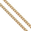 2.5MM 304 Stainless Steel Curb Chain Slider Bracelet Making AJEW-JB01454-3