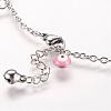 304 Stainless Steel Charm Anklets AJEW-E032-03-4