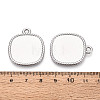 304 Stainless Steel Pendant Cabochon Settings STAS-N108-70P-3