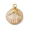 304 Stainless Steel Enamel Pendants STAS-D393-06G-1