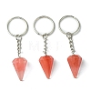 Gemstone Cone Pendant Keychain G-Z033-01-2