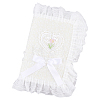 Polyester Lace Book Covers OFST-WH0002-59A-1
