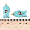 Synthetic Turquoise Pendants G-Z134-06G-03-3