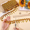 Polyester Metallic Thread Lace Tassel Ribbons OCOR-WH0108-42D-3
