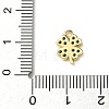 Brass Micro Pave Cubic Zirconia Charms KK-I276-44G-3