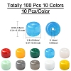 100Pcs 10 Colors K9 Glass Beads Strands GLAA-YW0003-59-2