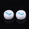 Initial Acrylic Beads X-OACR-E001-20L-2