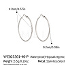 304 Stainless Steel Hoop Earrings OC2065-10-1