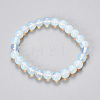 Synthetic Opalite Beaded Stretch Bracelets BJEW-Q692-47-8mm-1