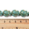 Synthetic Turquoise Dyed Beads Strands X-G-P507-05R-4