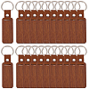 25Pcs PU Leather Keychains KEYC-CY0001-06-7