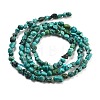 Natural HuBei Turquoise Beads Strands G-B089-B01-01-3