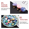 Glass Ball Pendants GLAA-PH0007-58-2