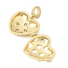 Brass Micro Pave Clear Cubic Zirconia Locket Pendants KK-H267-028A-05-2